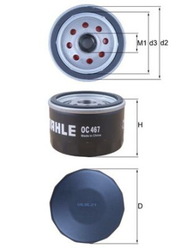 OC 467 Olejový filtr MAHLE