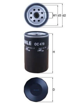 OC 479 Olejový filtr MAHLE