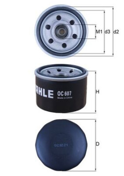 OC 607 Olejový filtr MAHLE