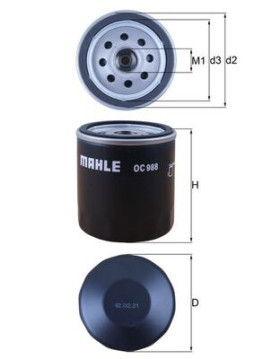 OC 988 Olejový filtr MAHLE