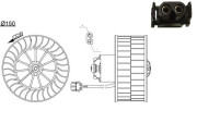 AB 44 000S vnitřní ventilátor BEHR MAHLE