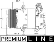 ACP 1330 000P Kompresor, klimatizace TM_02/2018_LX 1566 MAHLE