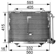 AC 168 000P MAHLE kondenzátor klimatizácie AC 168 000P MAHLE