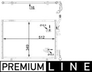 AC 31 000P Kondenzátor, klimatizace BEHR *** PREMIUM LINE *** MAHLE