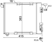 AC 349 000S Kondenzátor, klimatizace Ausgabe Nr. 03/2018: Beschädigtes Ölfilterpapier MAHLE