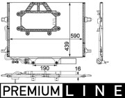 AC 453 000P Kondenzátor, klimatizace BEHR *** PREMIUM LINE *** MAHLE