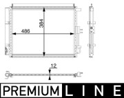 AC 49 000P Kondenzátor, klimatizace BEHR *** PREMIUM LINE *** MAHLE