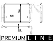 AC 60 000P Kondenzátor, klimatizace BEHR *** PREMIUM LINE *** MAHLE