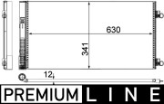 AC 751 000P Kondenzátor, klimatizace BEHR *** PREMIUM LINE *** MAHLE