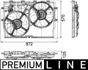 CFF 193 000P MAHLE ventilátor chladenia motora CFF 193 000P MAHLE