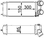 CI 16 000S MAHLE chladič plniaceho vzduchu CI 16 000S MAHLE