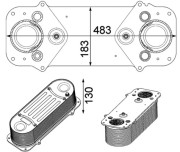 CI 233 000P MAHLE chladič plniaceho vzduchu CI 233 000P MAHLE