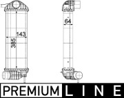 CI 244 000P Chladič turba BEHR *** PREMIUM LINE *** MAHLE