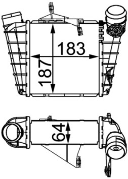 CI 298 000S MAHLE chladič plniaceho vzduchu CI 298 000S MAHLE