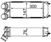 CI 367 000S MAHLE chladič plniaceho vzduchu CI 367 000S MAHLE