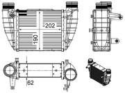 CI 486 000S MAHLE chladič plniaceho vzduchu CI 486 000S MAHLE