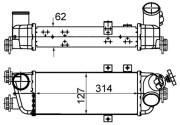 CI 500 000S MAHLE chladič plniaceho vzduchu CI 500 000S MAHLE