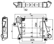 CI 507 000S MAHLE chladič plniaceho vzduchu CI 507 000S MAHLE