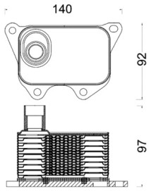 CLC 185 000S Olejový chladič, motorový olej Ausgabe Nr. 03/2018: Beschädigtes Ölfilterpapier MAHLE