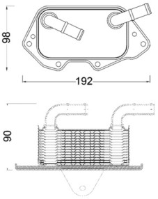 CLC 186 000S Olejový chladič, motorový olej Ausgabe Nr. 03/2018: Beschädigtes Ölfilterpapier MAHLE