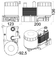 CLC 191 000S Olejový chladič, motorový olej Ausgabe Nr. 03/2018: Beschädigtes Ölfilterpapier MAHLE