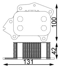 CLC 194 000S Olejový chladič, motorový olej Ausgabe Nr. 03/2018: Beschädigtes Ölfilterpapier MAHLE