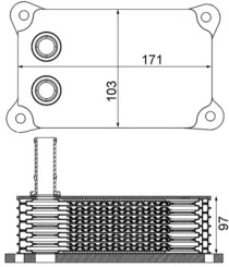 CLC 200 000S Olejový chladič, motorový olej Ausgabe Nr. 03/2018: Beschädigtes Ölfilterpapier MAHLE