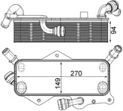 CLC 218 000P MAHLE chladič oleja automatickej prevodovky CLC 218 000P MAHLE