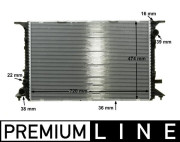 CR 1201 000P Chladič, chlazení motoru BEHR *** PREMIUM LINE *** MAHLE