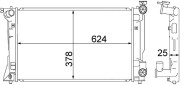 CR 1530 000S Chladič, chlazení motoru BEHR MAHLE