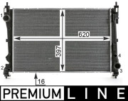 CR 2003 000P Chladič, chlazení motoru BEHR *** PREMIUM LINE *** MAHLE