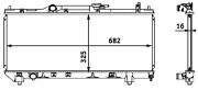 CR 543 000S MAHLE chladič motora CR 543 000S MAHLE