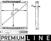 CR 669 000P Chladič, chlazení motoru BEHR *** PREMIUM LINE *** MAHLE