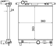 CR 831 001S MAHLE chladič motora CR 831 001S MAHLE