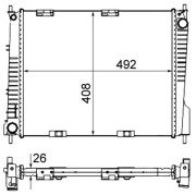 CR 841 000S MAHLE chladič motora CR 841 000S MAHLE