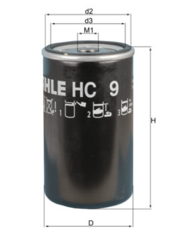 HC 9 Hydraulický filtr, automatická převodovka MAHLE