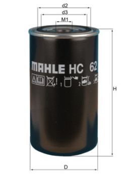 HC 62 Hydraulický filtr, automatická převodovka MAHLE
