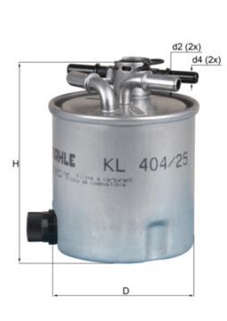 KL 404/25 Palivový filtr MAHLE