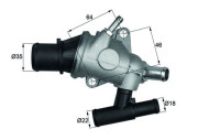 TH 29 88 MAHLE termostat chladenia TH 29 88 MAHLE