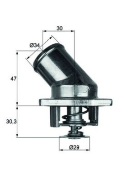 TI 3 87 MAHLE termostat chladenia TI 3 87 MAHLE