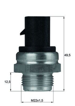 TSW 12D Teplotní spínač, větrák chladiče Ausgabe Nr. 03/2018: Beschädigtes Ölfilterpapier MAHLE