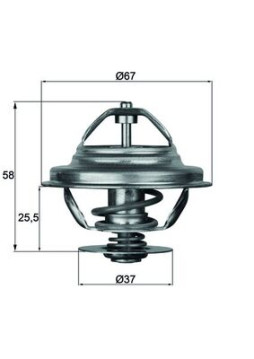 TX 21 80D MAHLE termostat chladenia TX 21 80D MAHLE