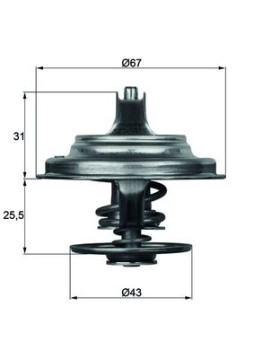 TX 23 79D Termostat, chladivo Ausgabe Nr. 03/2018: Beschädigtes Ölfilterpapier MAHLE