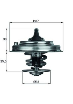 TX 34 87D Termostat, chladivo Ausgabe Nr. 03/2018: Beschädigtes Ölfilterpapier MAHLE