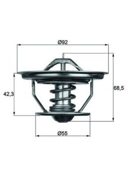 TX 35 71 MAHLE termostat chladenia TX 35 71 MAHLE