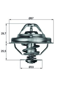 TX 38 88D MAHLE termostat chladenia TX 38 88D MAHLE