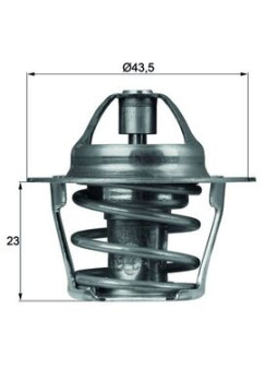 TX 61 83 Termostat, chladivo BEHR MAHLE