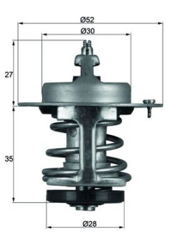 TX 69 79 MAHLE termostat chladenia TX 69 79 MAHLE