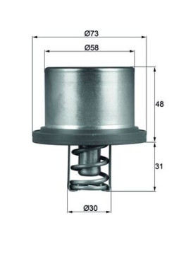 THD 2 89 MAHLE termostat chladenia THD 2 89 MAHLE