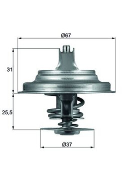 TX 25 87D Termostat, chladivo Ausgabe Nr. 03/2018: Beschädigtes Ölfilterpapier MAHLE